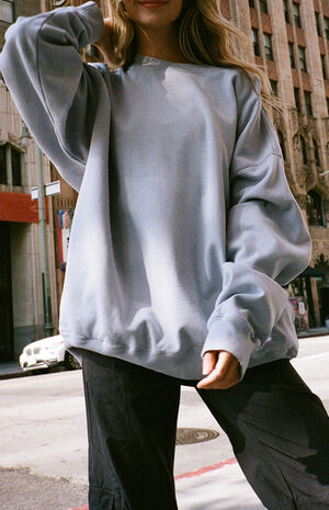 Light Blue Erica Crew Neck Sweatshirt image number 1