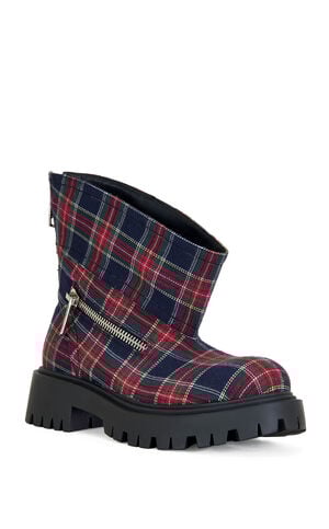 Women's Mohsen Plaid Platform Bootie image number 2
