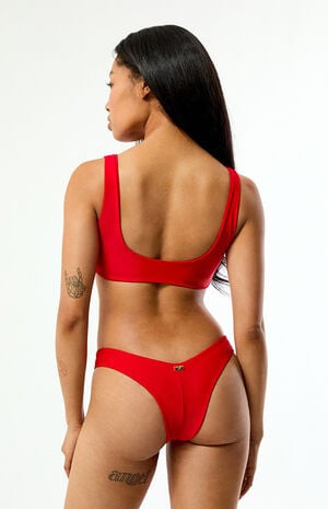 Vada High Cut Cheeky Bikini Bottom image number 5