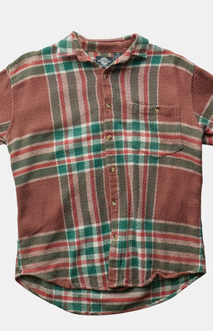'90s Brown Pocket Flannel Top image number 3