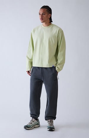 Black Fleece Jogger Sweatpants image number 2