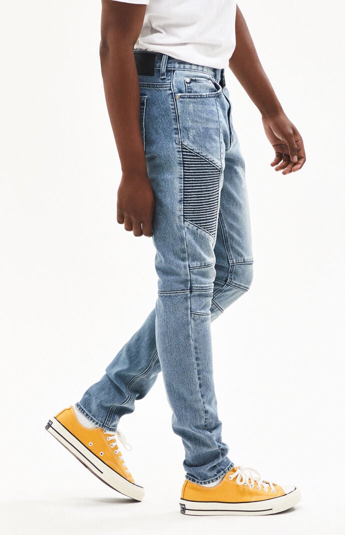 Pacsun stacked skinny moto medium jeans best sale