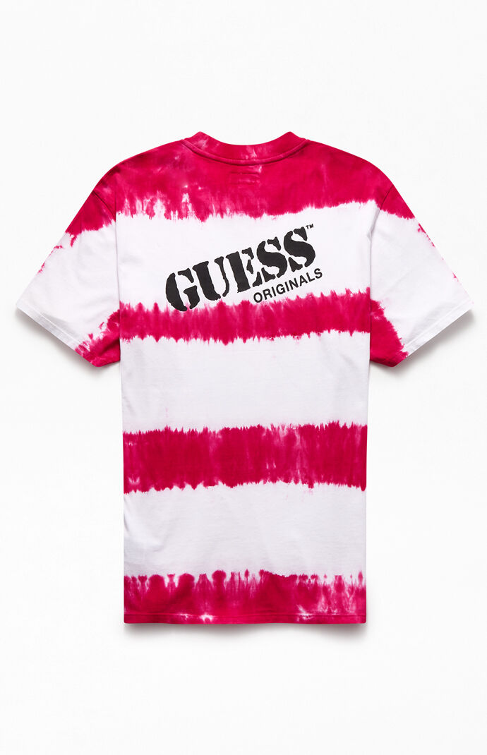 Pink & White Tie-Dyed Logo T-Shirt