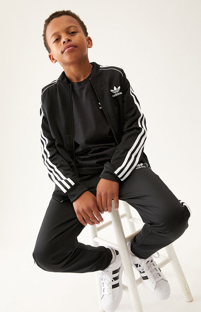 adidas Kids Black SST Track Jacket PacSun