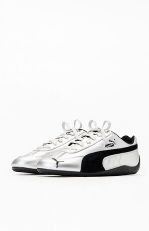 Women's Silver Metallic Speedcat Sneakers image number 2