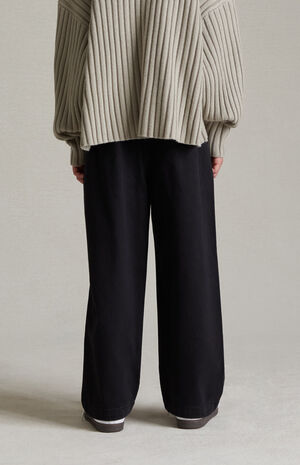 Essentials Overdye Black Denim Lounge Pants image number 6