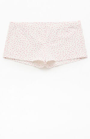 Pink Floral Boxer Boyshorts image number 1