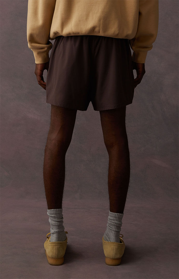 Fear of God Essentials Plum Running Shorts | PacSun Fear of God Essentials Plum Running Shorts | PacSun