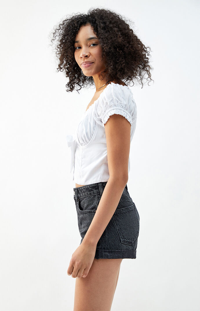 Tie Front Bustier Top