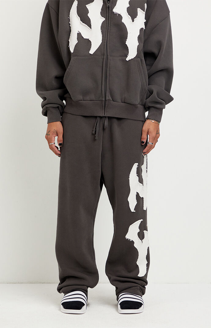 Pacsun NY Raw Applique Baggy Sweatpants