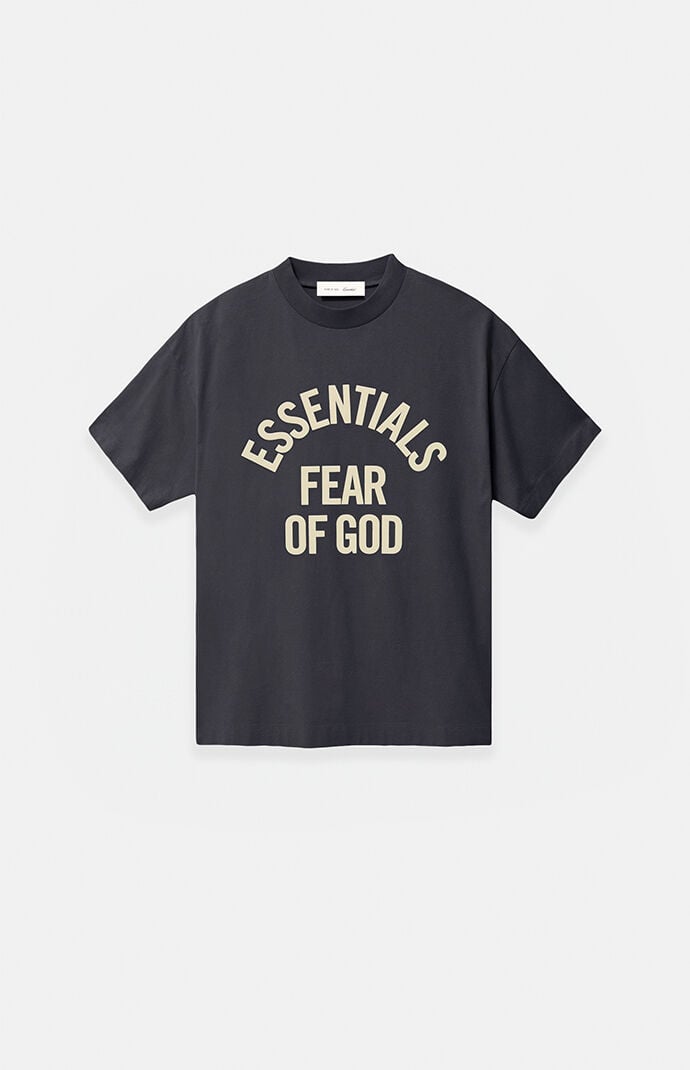 Fear of God Kids Faded Black Campus '90s Short Sleeve T-Shirt