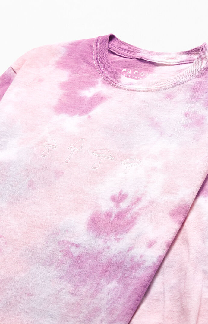 Tie-Dyed Mushroom Row Long Sleeve T-Shirt