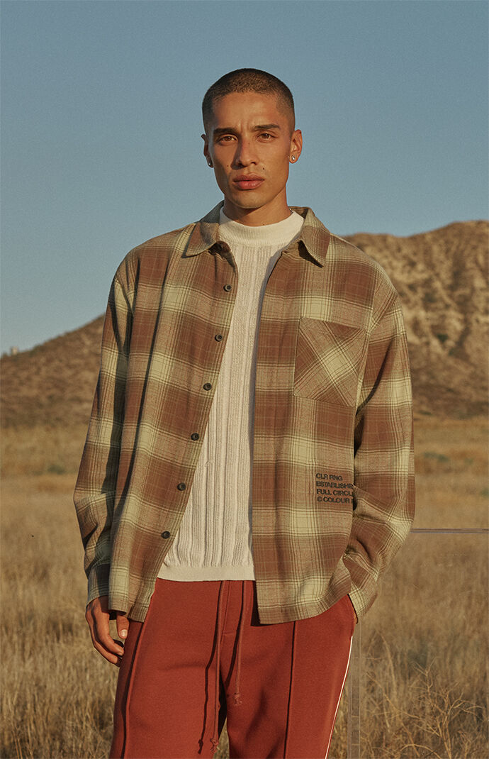 Pacsun store flannel hoodie