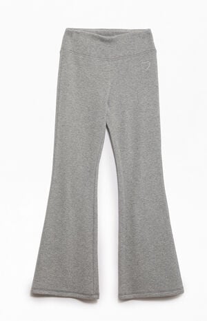 Active Knit Heart Flare Yoga Pants image number 2