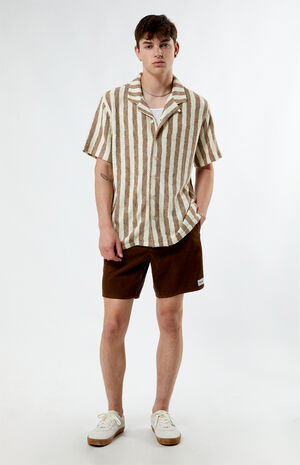 Textured Stripe Camp Shirt image number 4
