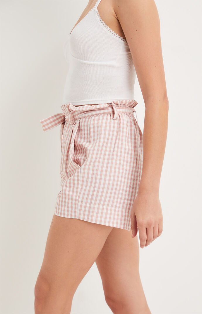 Paperbag Gingham Shorts