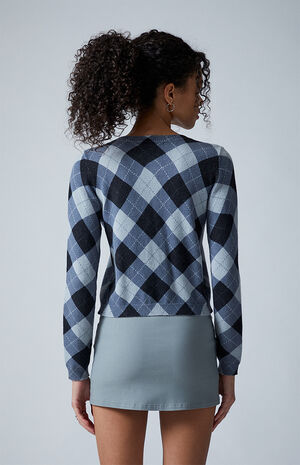 Argyle Marley Button Down Cardigan image number 4