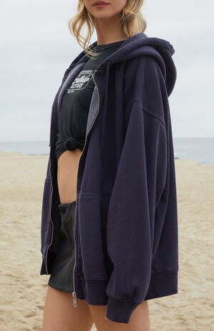 Navy Christy Full Zip Hoodie image number 2