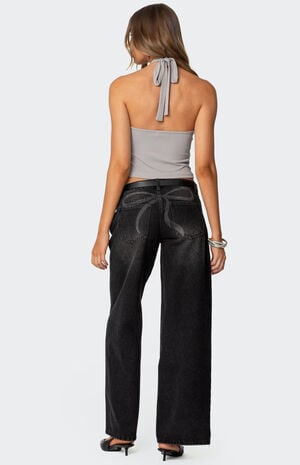 Reissa Criss Cross Halter Top image number 2