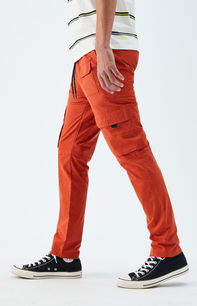 orange utility pants