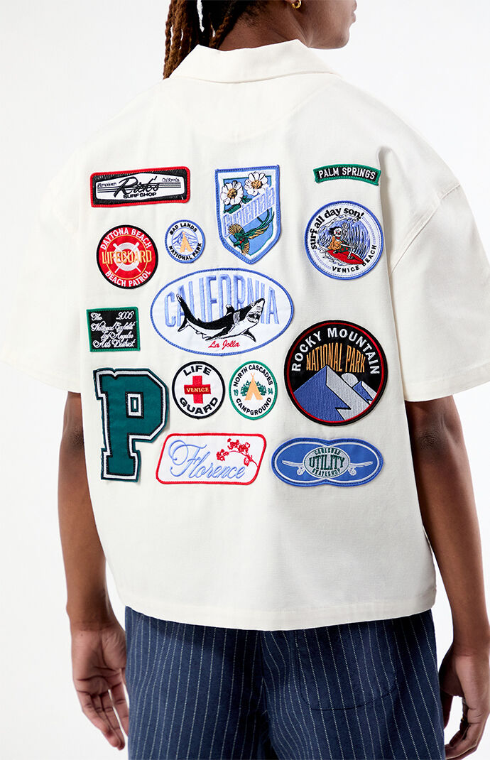 Pacsun Patchwork Camp Shirt