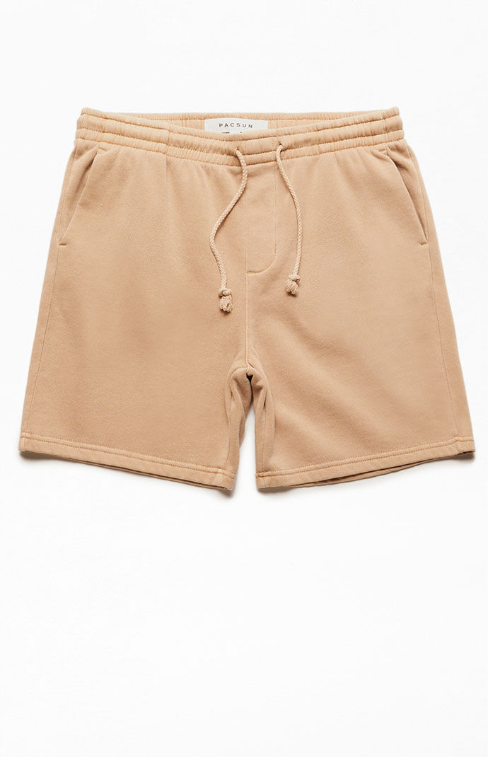 PacSun Solid Fleece Garment Dyed Volley Sweat Shorts PacSun