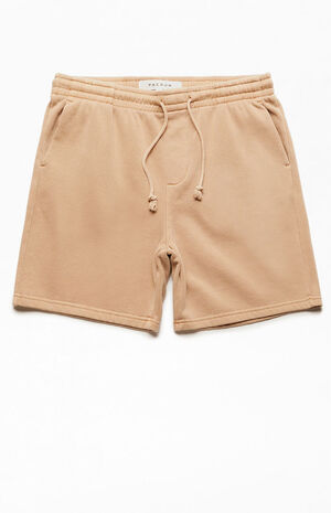 Solid Fleece Garment Dyed Volley Sweat Shorts image number 1