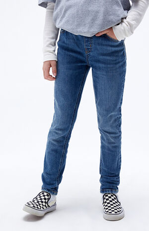 Dark Blue Pull-On Jeans image number 1