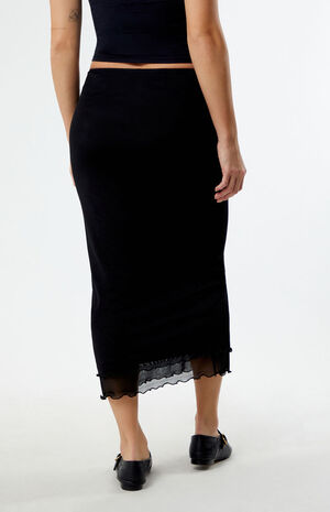 Layered Mesh Midi Skirt image number 4