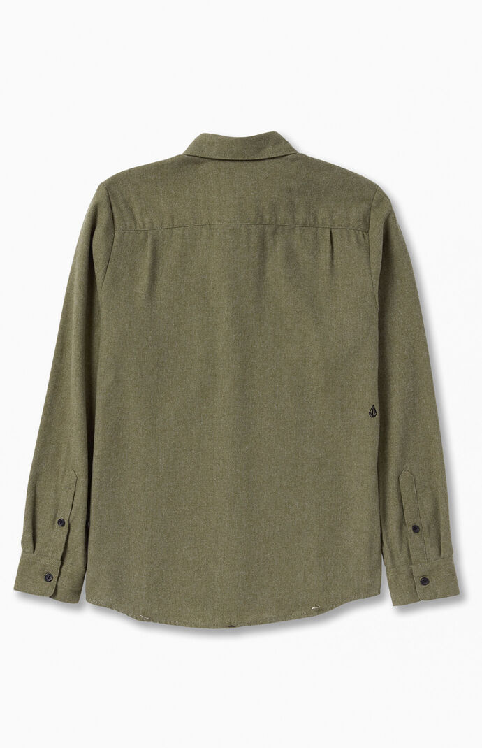 Solid Button Up Shirt