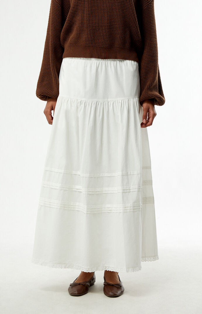 Rhythm Solene Ruffle Midi Skirt