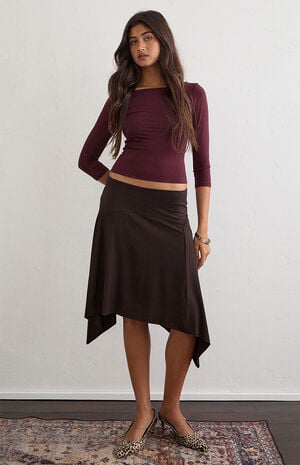 Bilur Waterfall Midi Skirt image number 4