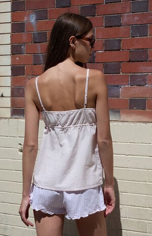 Pink Edith Striped Tank Top image number 3