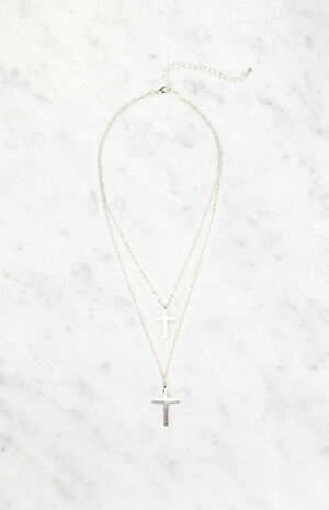 Cross Layered Necklace image number 1