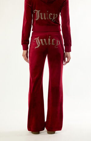 Core OG Bling Velour Ribbon Track Pants image number 3