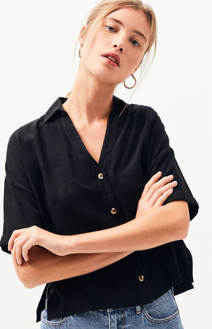 Linen Button-Down Shirt