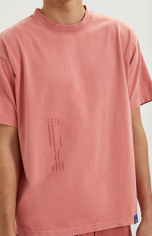 Red Vintage Wash Heavyweight Cropped Boxy T-Shirt image number 3