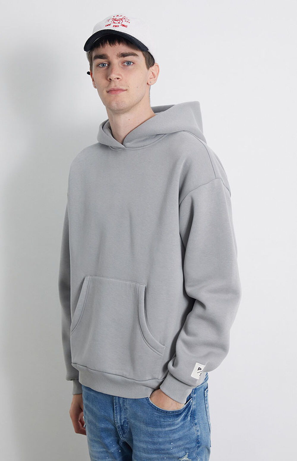 PacSun Gray Solid Hoodie | PacSun