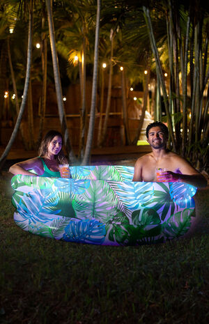 Tropical Palms Illuminated LED Pool with Bluetooth Speaker image number 3