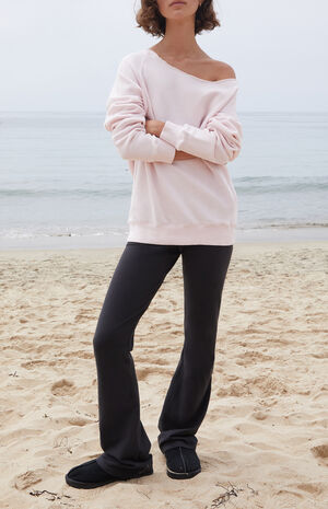 Pink Erica Off-The-Shoulder Sweatshirt image number 4