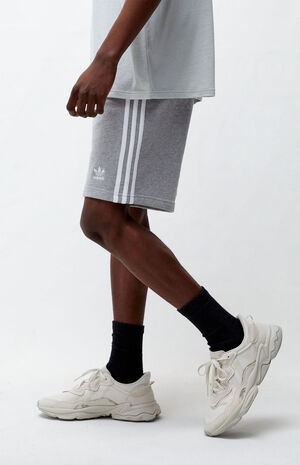 Heather Grey 3-Stripes Active Shorts image number 3