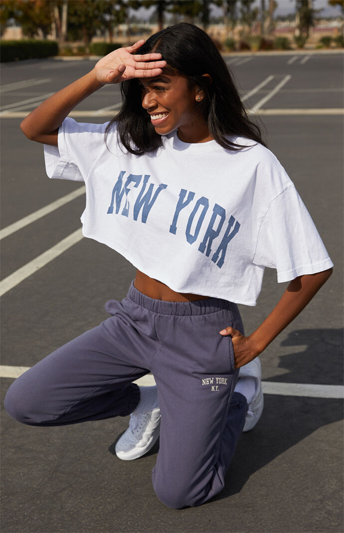 Cropped Boxy New York T-Shirt