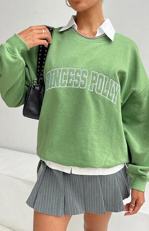 Green Crew Neck Sweatshirt image number 1
