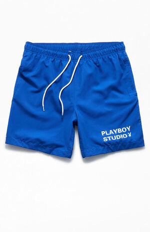By PacSun Studio 17" Swim Trunks image number 1