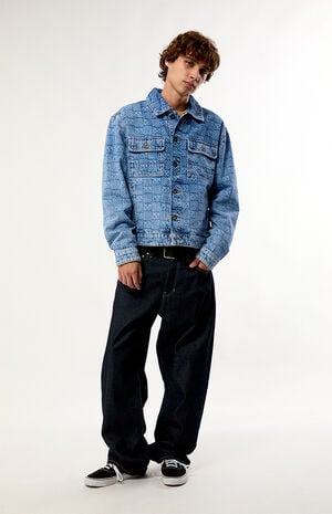 All-Over Logo Print Jean Jacket image number 5