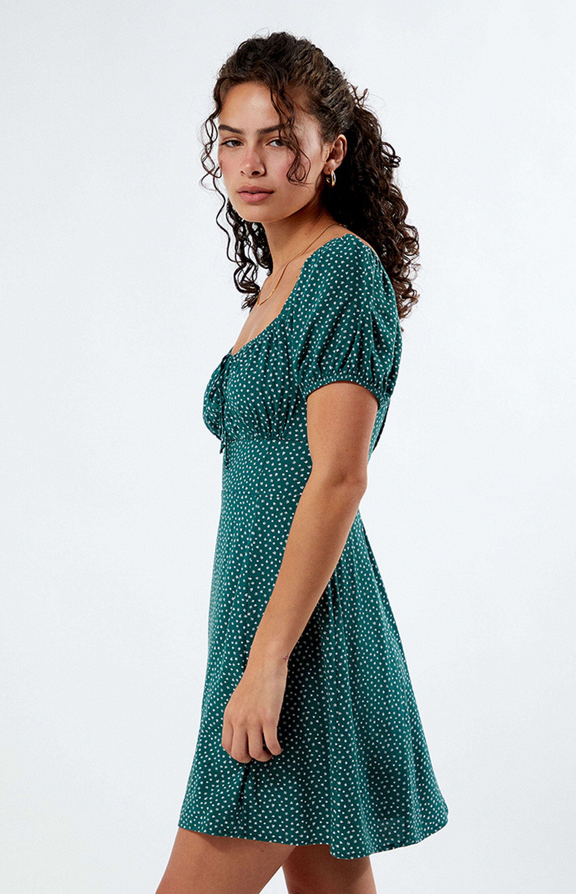 The Celeste Tie-Front Mini Dress