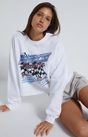 Busch Light Cropped Crew Neck Sweatshirt image number 1