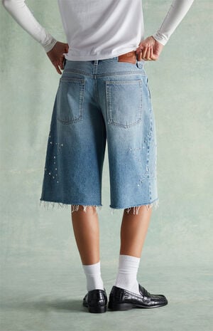 Peyton Extreme Jorts Star Studded Light Blue image number 4