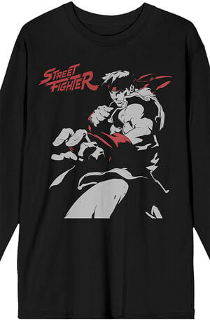 Street Fighter Ryu Long Sleeve T-Shirt image number 2