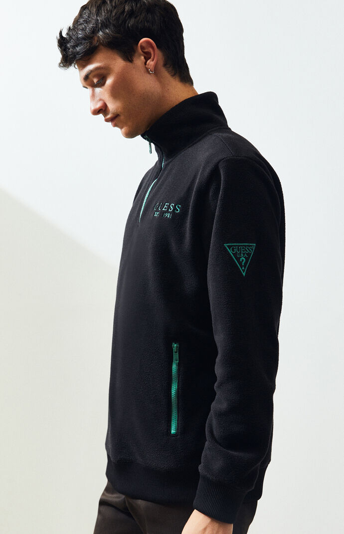 guess half zip sweater